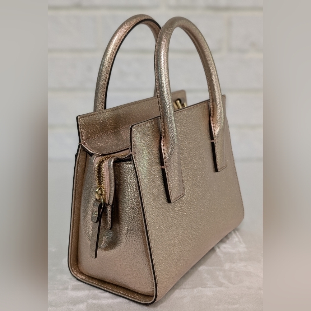 NWT Set Kate Spade Cameron Street Mini Candace Bag & Stacy Wallet Rose Gold NEW - Picture 8 of 16